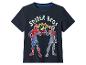 Donkerblauw T-shirt met 'Spider Bros' opdruk en twee spinnenhelden