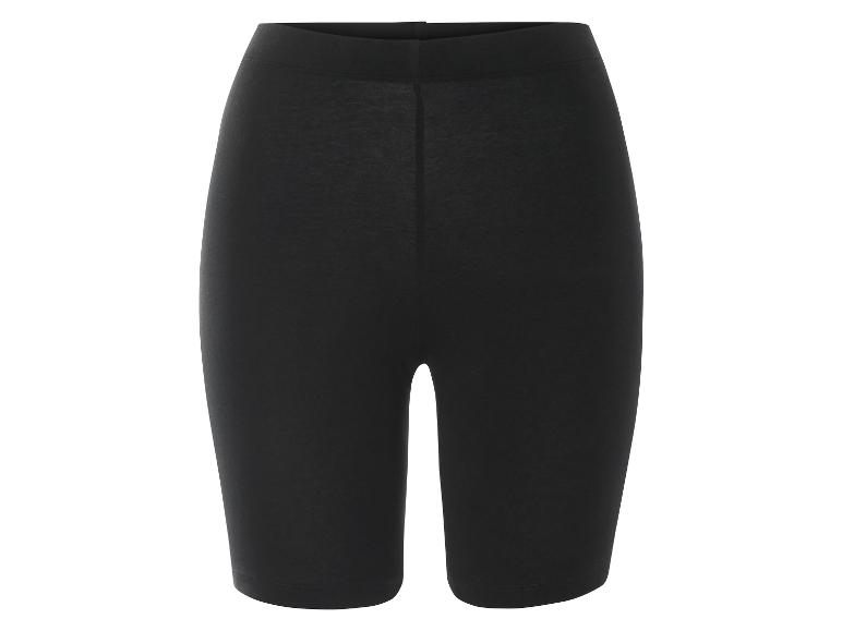 Zwarte, effen fietsbroeken.