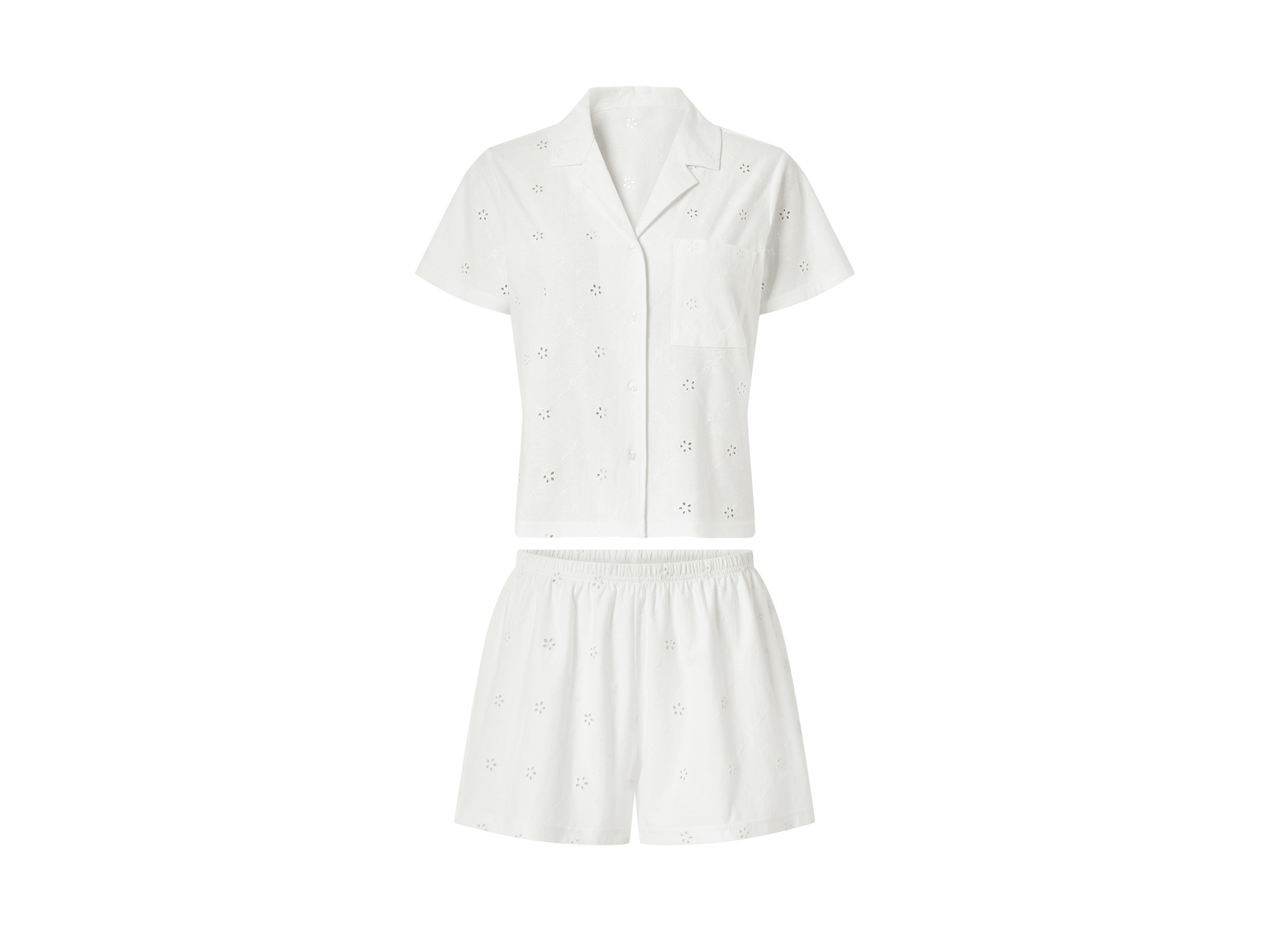 ESMARA Dames shortama (Wit, XS (32/34))