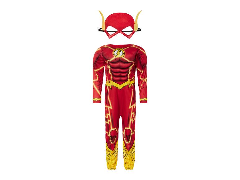 Rood en geel Flash-kinderkostuum met masker