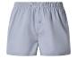Lichtgrijze heren boxershort met elastische tailleband en knoop.
