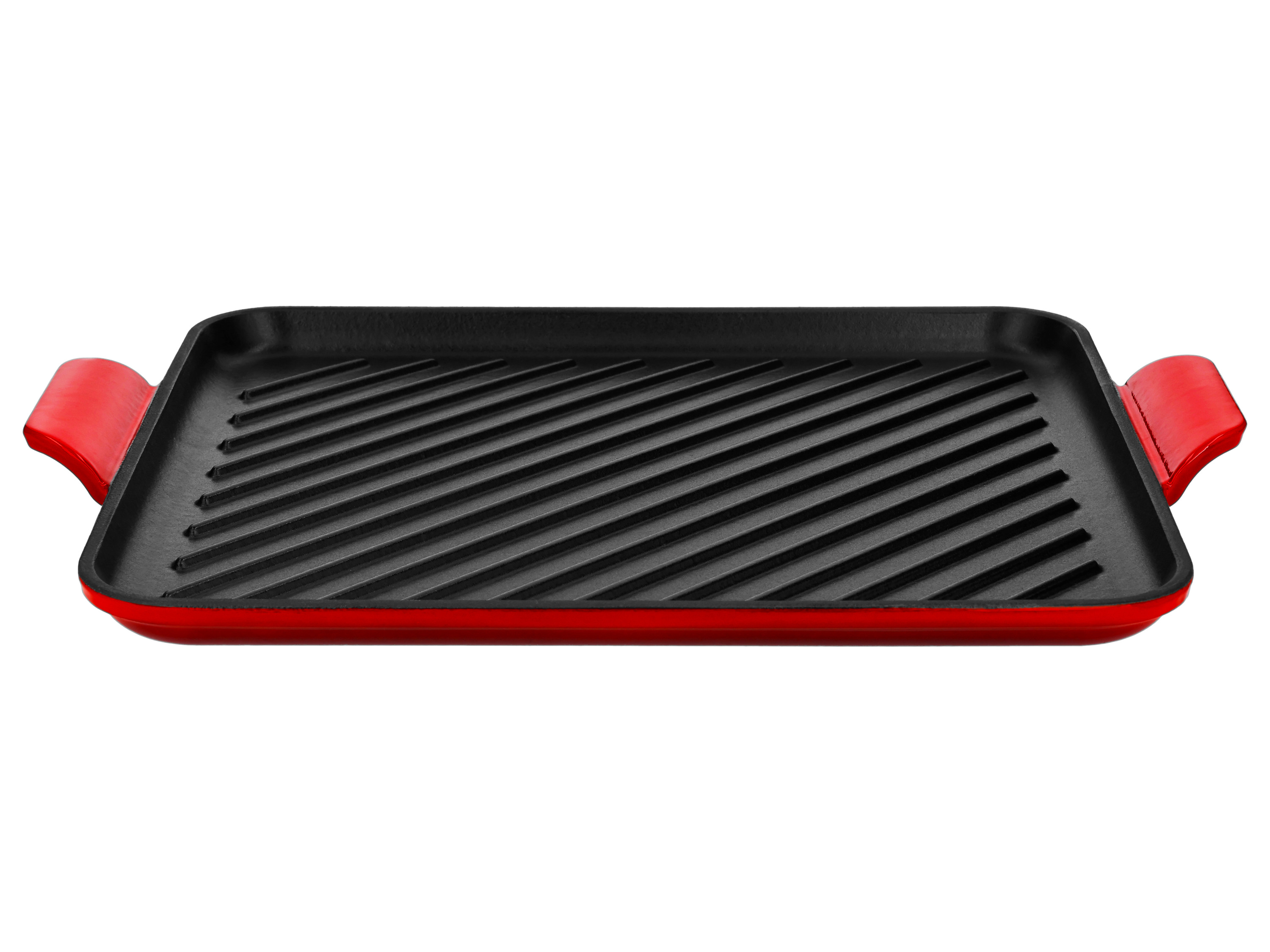 SILVERCREST Gietijzeren grillplaat of pizzaplaat (Grillplaat/rood)