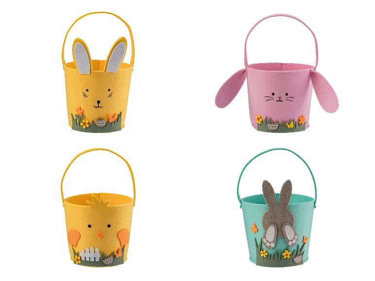Vier paasdagen met deze schattige konijnen- en kuikenmandjes.