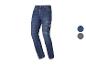 Blauwe heren werkjeans met cargozakken, met kleuropties.