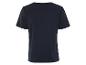 Donkerblauw t-shirt met korte mouwen.