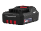 Zwart-rode 2.0Ah accu voor elektrisch gereedschap met X 20V TEAM branding