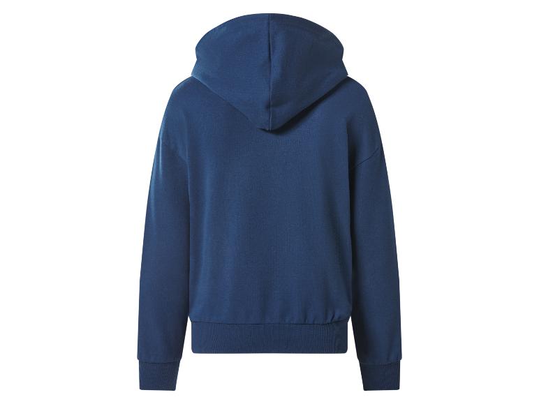 Donkerblauwe hoodie, achterkant