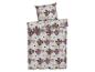 Beddengoed met bloemenprint.