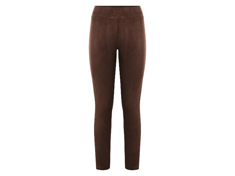 Dames bruine suède legging