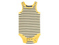 Geel-blauw gestreept romper van Impidim