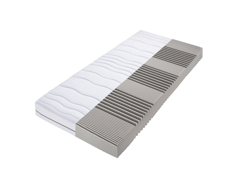 Duits schuimmatras met golvend design.