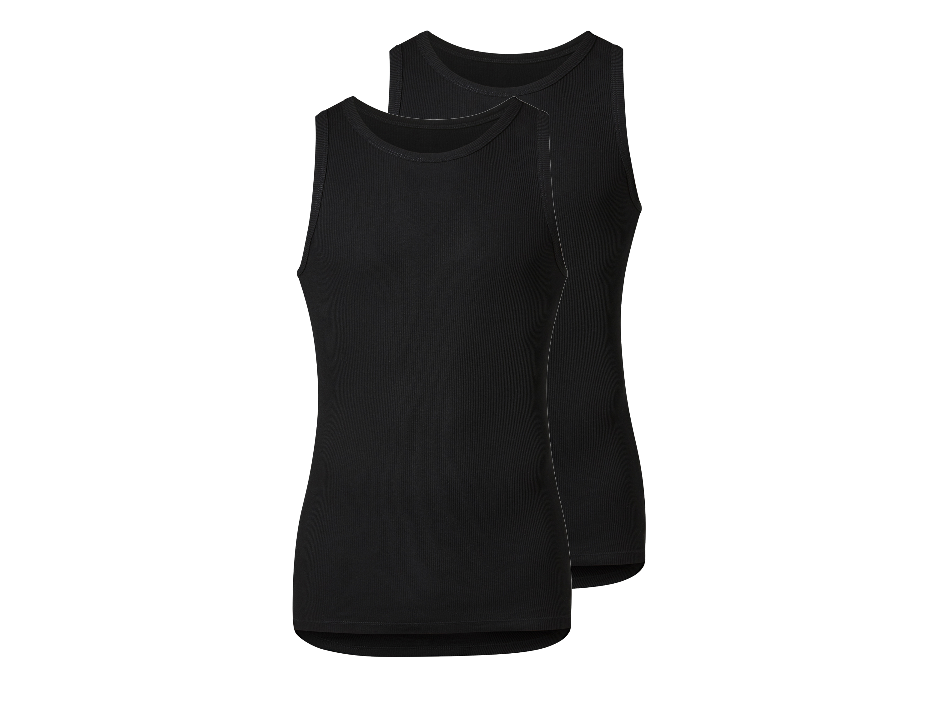 esmara Men Set van 2 heren hemden (Zwart, XXL)