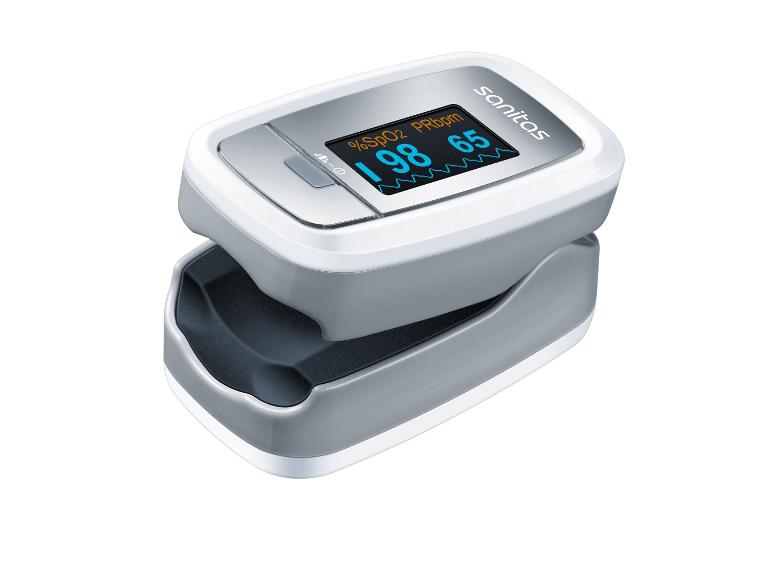 Sanitas pulsoximeter met digitaal display voor SpO2 en PRbpm