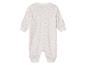 Baby romper met lichtroze wolkjesprint.