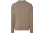 Heren beige trui met kraag, achterkant