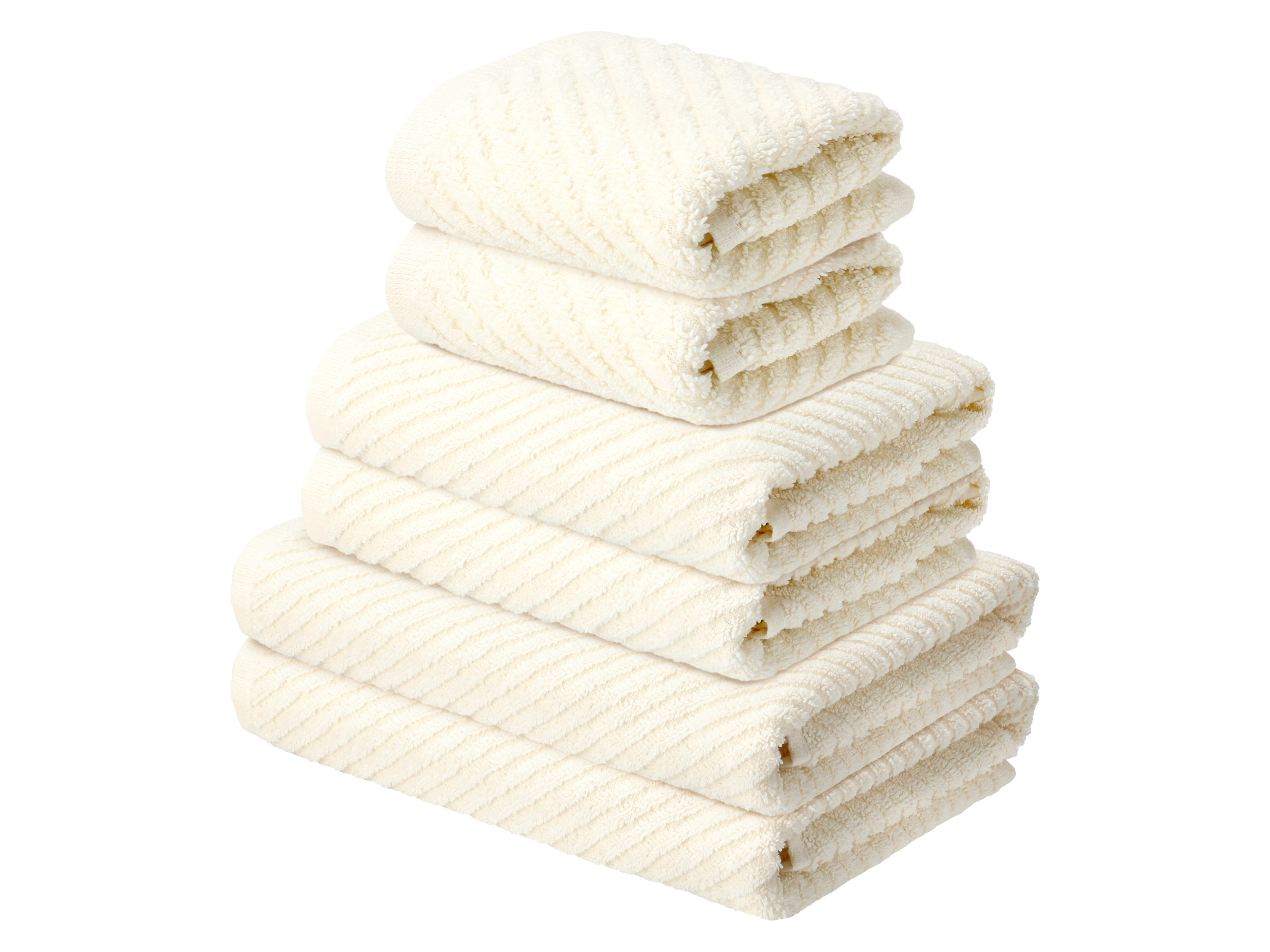 LIVARNO Handdoekenset, 6-delig (Beige)