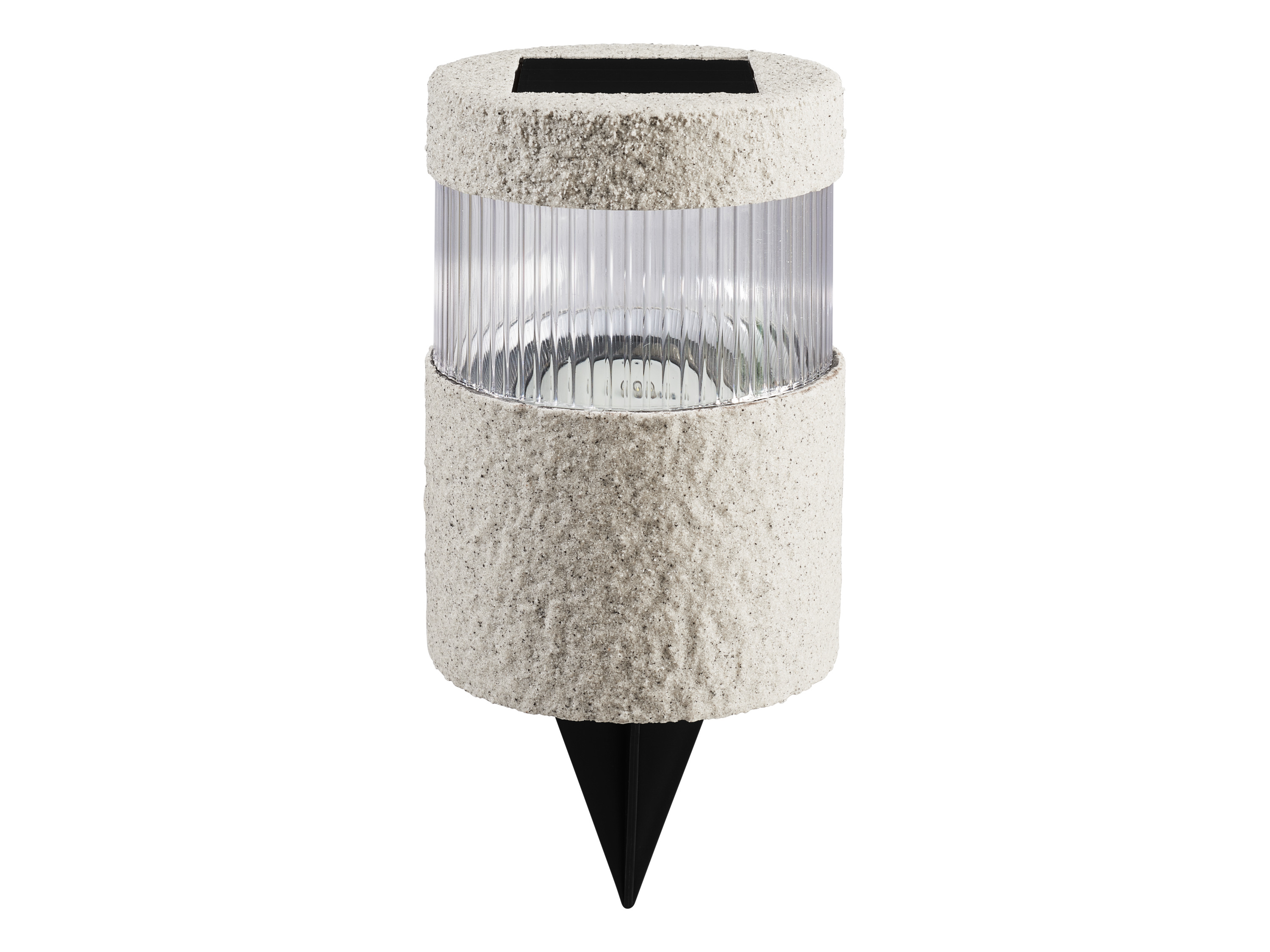 LIVARNO Tuinlamp op zonne-energie, met schemersensor (Rond, Zandkleurig)
