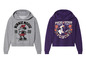 Twee Disney-hoodies, één met Minnie Mouse en de andere met de Evil Queen.