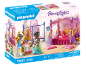 Speelset met prinsessenpop, hemelbed en kaptafel in doos