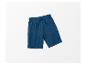 Donkerblauwe jogging shorts met trekkoord.