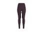 Donkerbruine dameslegging met hoge taille.