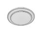 Ronde LED-plafondlamp met zilveren rand
