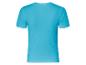 Turquoise T-shirt met korte mouwen, achterkant.