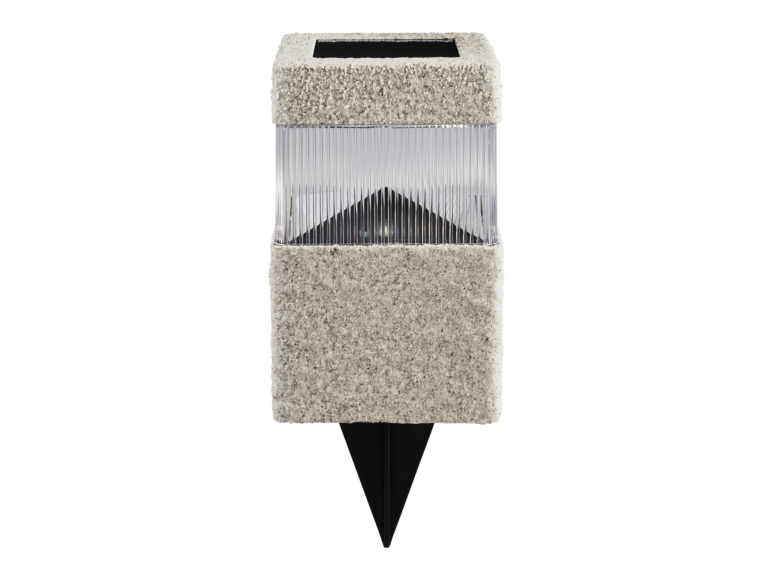 LIVARNO Tuinlamp op zonne-energie, met schemersensor (Rechthoekig, Zandkleurig)