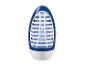 Elektrische insectenlamp, blauw-wit design.