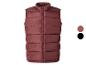Gewatteerde heren bodywarmer in twee kleuren: bordeaux en zwart