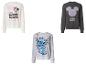 Disney sweatshirts: wit Minnie Mouse, grijs Mickey Mouse en grijs Stitch.