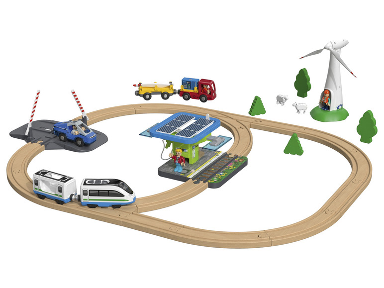 Ga naar volledige schermweergave: Playtive Houten treinbaan - afbeelding 1
