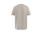 Eenvoudig beige T-shirt met korte mouwen, achterkant