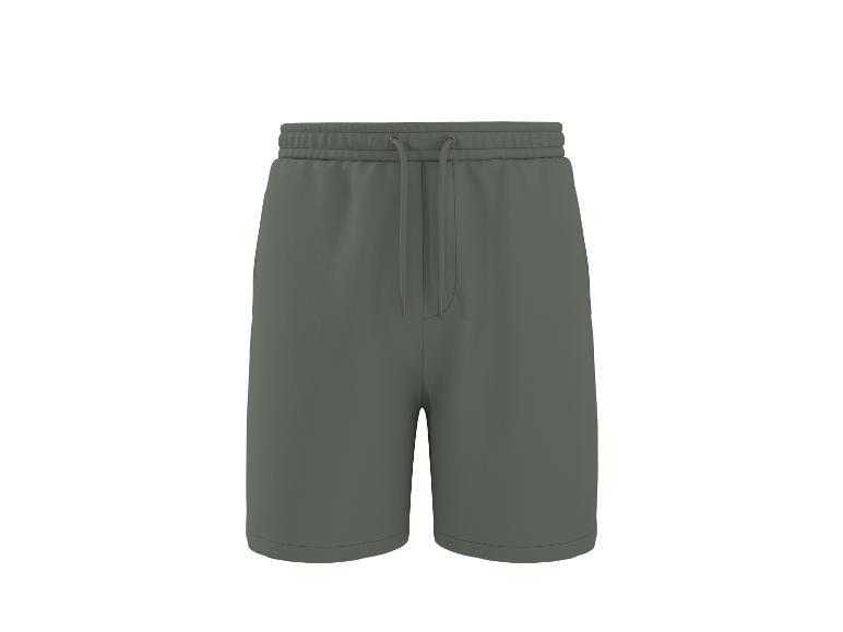 Grijze sportshorts met trekkoord.