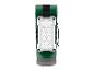 Groene en grijze LED-werklamp met zwarte band en riemclip