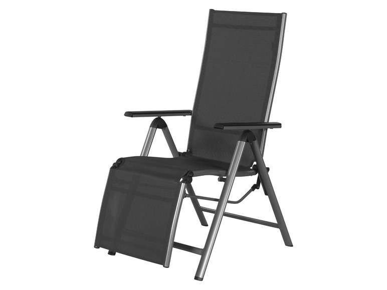 Ga naar volledige schermweergave: LIVARNO home Aluminium relaxstoel Houston grijs - afbeelding 1