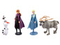 Olaf, Anna, Elsa en Sven figuren uit Frozen.