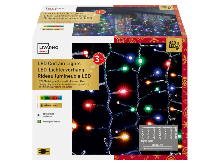 Ga naar volledige schermweergave: LIVARNO home LED-lichtgordijn - afbeelding 2