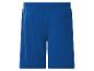 Blauwe sportshorts met achterzak.