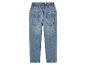 Kinderjeans, rechte snit, lichtblauwe denim.