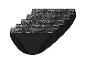 Vijfpack zwarte slips met bloemige kanten details.