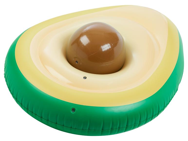 Opblaasbare avocado met bal: leuk zwembadaccessoire voor de zomer.