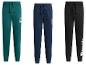 Drie Bench joggingbroeken voor heren in groen, marineblauw en zwart.