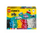 LEGO Classic set met auto's en veel gekleurde stenen.