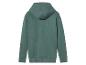 Een groene hoodie met capuchon.