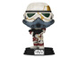 Een Star Wars Stormtrooper Pop Funko-figuur met een gebroken helm.