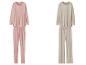 Twee sets van longsleeves en broeken in roze en beige