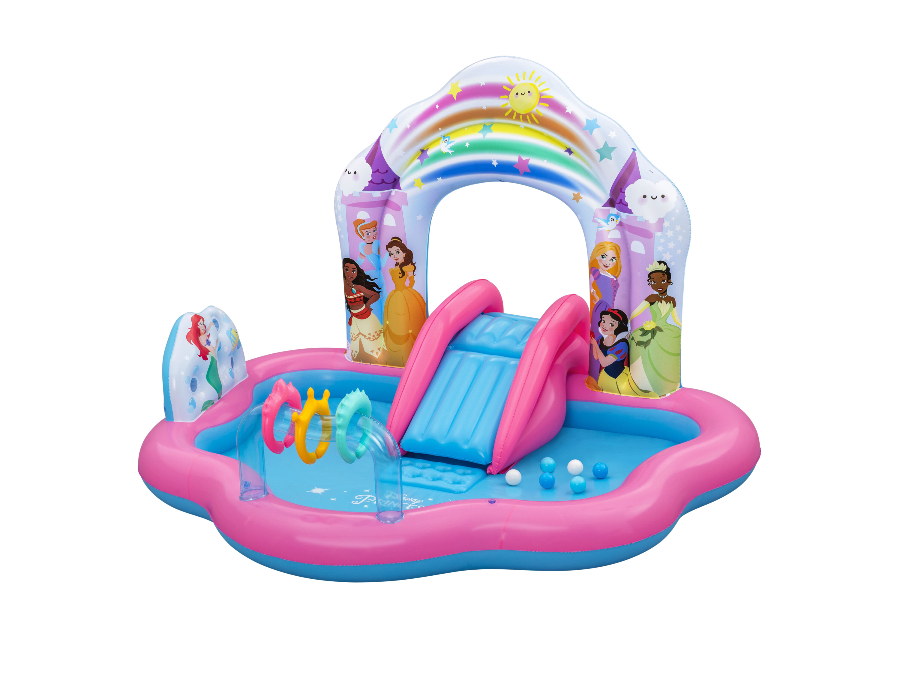 Bestway Opblaasbaar zwembad met glijbaan Disney of Marvel (Disney-prinses)