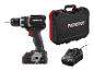 20V accuboormachine, oplader en draagkoffer.