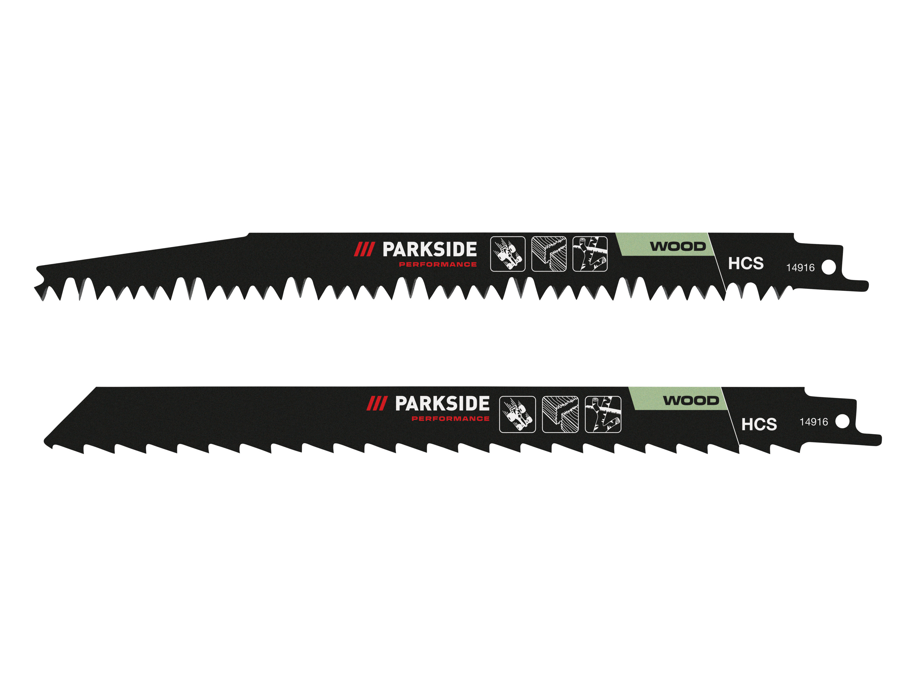PARKSIDE PERFORMANCE Set van 2 reciprozaagbladen (Vers hout) afbeelding